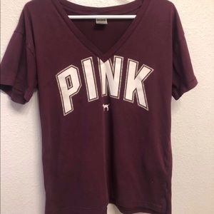 VS Pink Purple V-Neck t-shirt